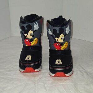 Disney Mickey Mouse Kids Boots - Black, Red, and Gray